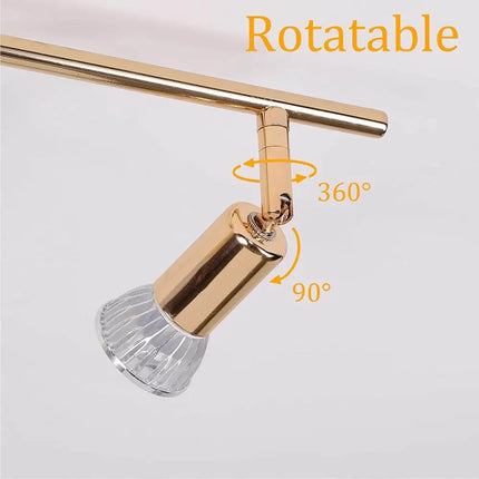 Modern 4-Light Track Lighting Kit LED (Gold) - Home & Garden > Lighting