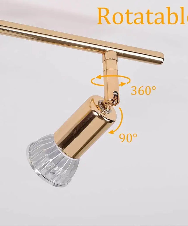 Modern 4-Light Track Lighting Kit LED (Gold) - Home & Garden > Lighting