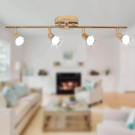 Modern 4-Light Track Lighting Kit LED (Gold) - Home & Garden > Lighting