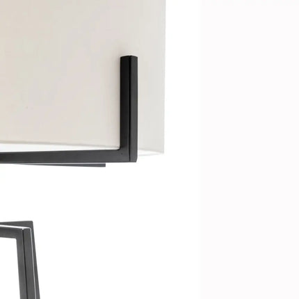 Modern Dimmable Floor Lamp w/ Linen Shade Designer Lighting - Matte Black - Home & Garden > Lighting