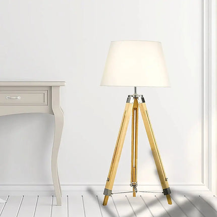 Modern Floor Lamp Wood Tripod Home Bedroom Reading Light 145cm-Home & Garden > Lighting-Koala Lamps and Lighting