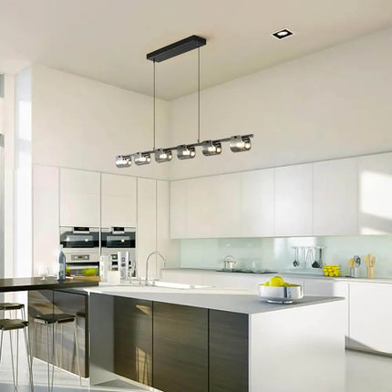 Modern LED Chandelier 6 Lights 48W - Home & Garden > Lighting