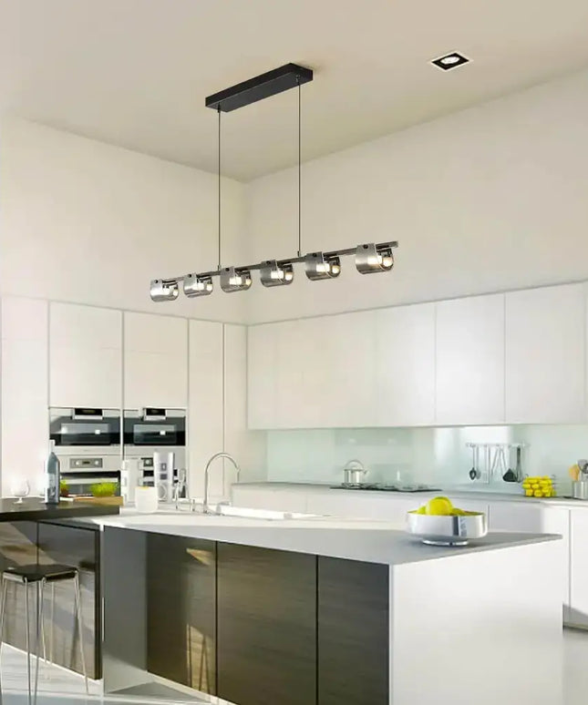 Modern LED Chandelier 6 Lights 48W - Home & Garden > Lighting
