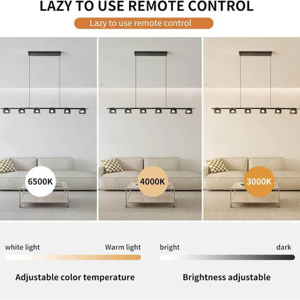 Modern LED Chandelier 6 Lights 48W - Home & Garden > Lighting