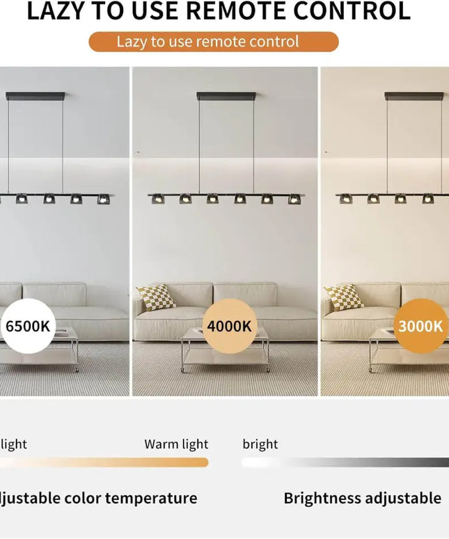 Modern LED Chandelier 6 Lights 48W - Home & Garden > Lighting