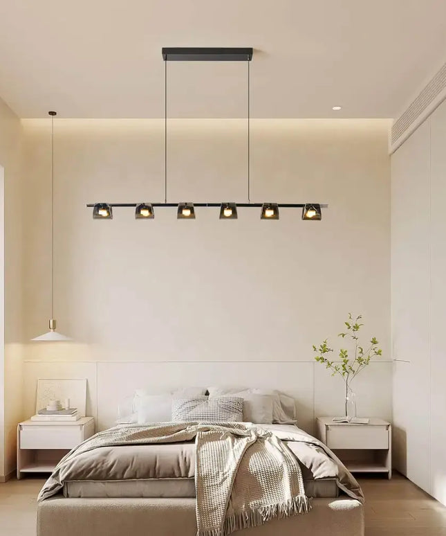 Modern LED Chandelier 6 Lights 48W - Home & Garden > Lighting