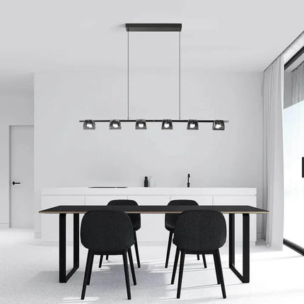 Modern LED Chandelier 6 Lights 48W - Home & Garden > Lighting