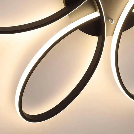 Modern LED Chandelier Flush Mount Lamp Remote Control (60cm) - Home & Garden > Lighting