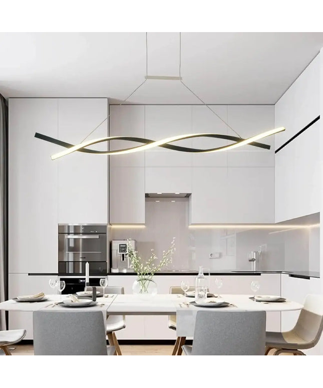 Modern LED Chandelier Lighting Lamps Bedroom Kitchen (Black L80cm Pendant) - Home & Garden > Lighting