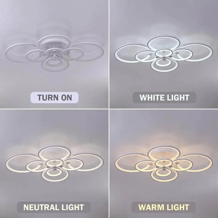 Modern LED Flush Mount Lighting Fixture - Home & Garden > Lighting