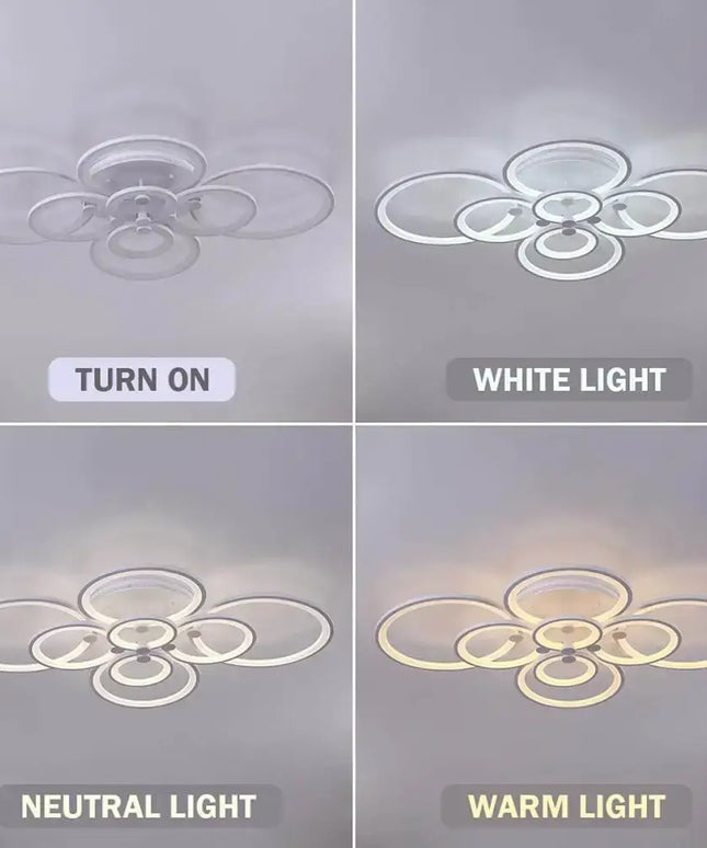 Modern LED Flush Mount Lighting Fixture - Home & Garden > Lighting