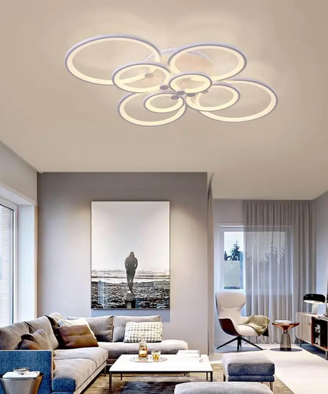 Modern LED Flush Mount Lighting Fixture - Home & Garden > Lighting