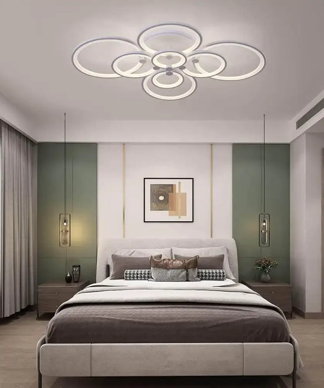 Modern LED Flush Mount Lighting Fixture - Home & Garden > Lighting