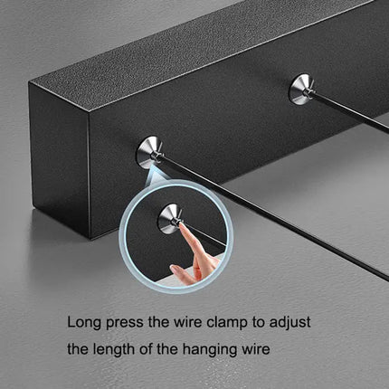 Modern Minimalist Square Pendant Light Adjustable LED Chandelier Triple Layer(corner base) - Home & Garden > Lighting >