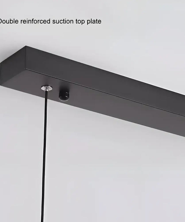 Modern Minimalist Trapezoid Pendant Light Adjustable LED Bar Light Black - Home & Garden > Lighting > Ceiling Lights