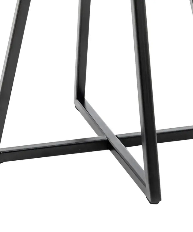 Modern Scandi Metal Dimmable Table Desk Lamp w/ Linen Shade - Matte Black - Home & Garden > Lighting