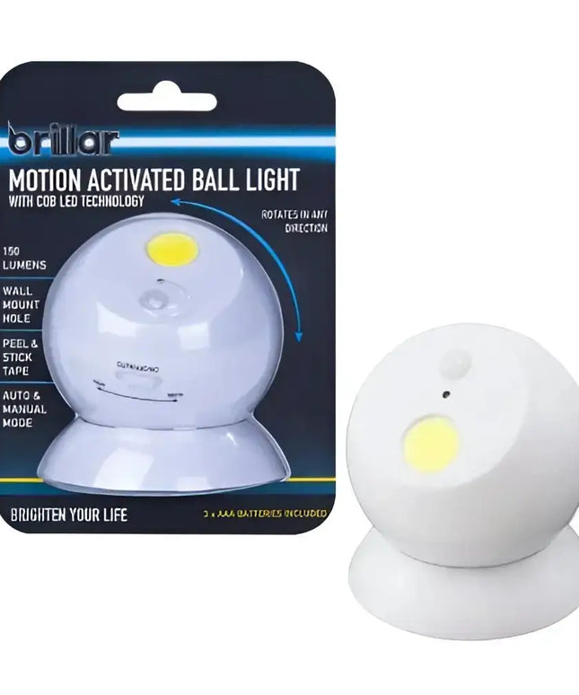 Motion Activated Swivel Ball Light--Brillar