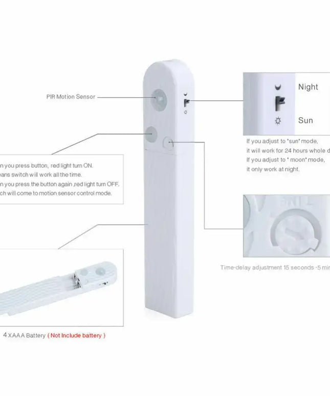 Motion Sensor LED Strip Light 2m cool white-Home & Garden > Lighting-Koala Lamps and Lighting