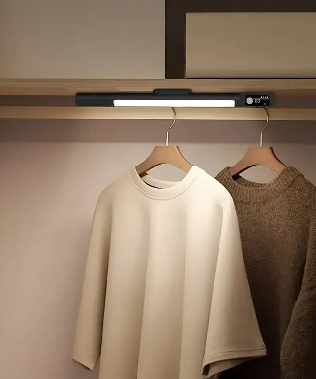 Motion Sensor Rechargeable LED Night Light with Digital Display