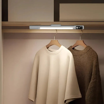 Motion Sensor Rechargeable LED Night Light with Digital Display