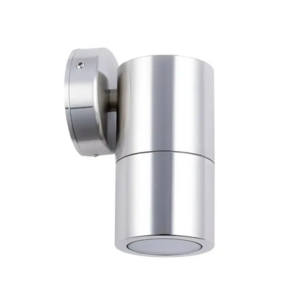 MR16 12V Exterior Single Fixed Wall Pillar Light 316 Stainless Steel IP65 - PM1FSS-Exterior Wall Lights-CLA Lighting