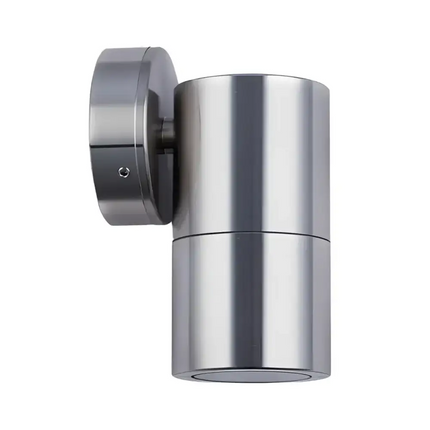 MR16 12V Exterior Single Fixed Wall Pillar Light Titanium IP65 - PM1FT-Exterior Wall Lights-CLA Lighting