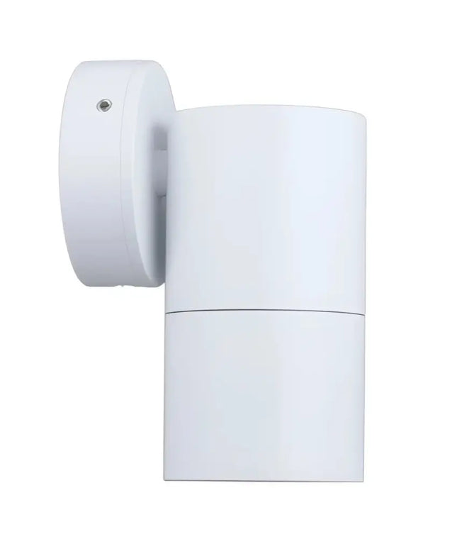 MR16 12V Exterior Single Fixed Wall Pillar Light White IP65 - PM1FWH-Exterior Wall Lights-CLA Lighting