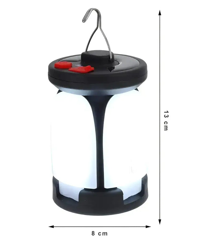 Solar LED Camping Lantern Rechargeable Power Bank Foldable Light Modes