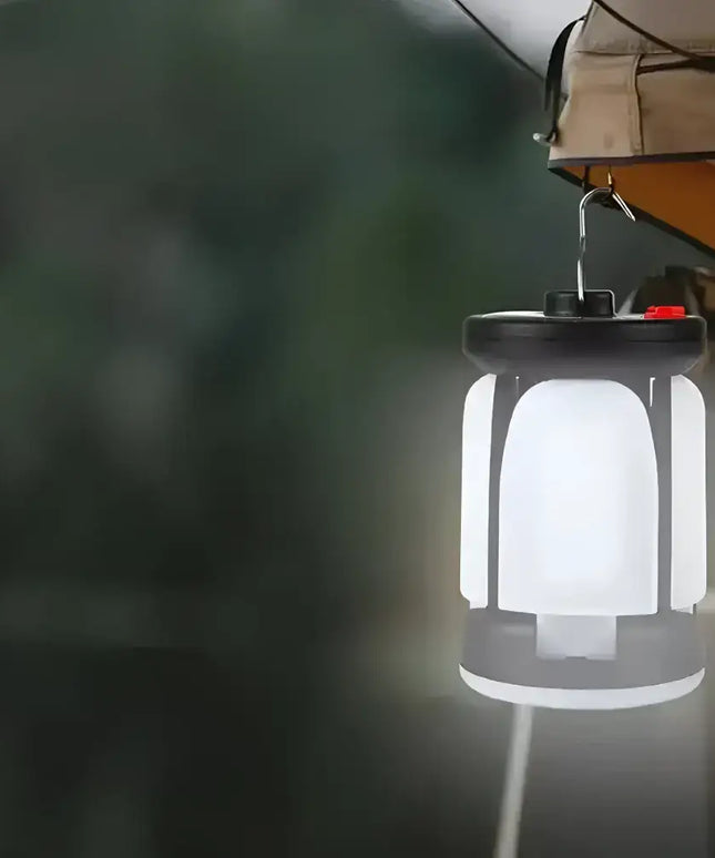 Solar LED Camping Lantern Rechargeable Power Bank Foldable Light Modes