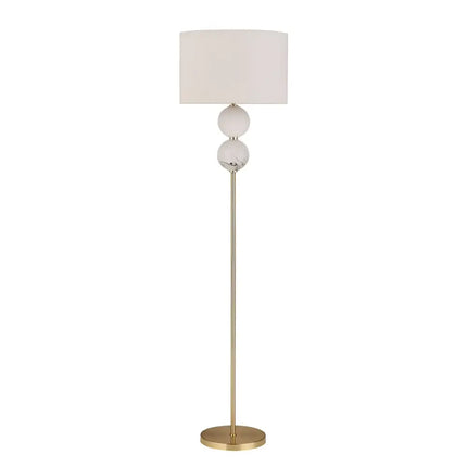 Murano 1 Light Floor Lamp Brass - LL-27-0206BS-Floor Lamps-Lexi Lighting