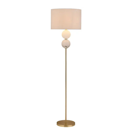 Murano 1 Light Floor Lamp Brass - LL-27-0206BS-Floor Lamps-Lexi Lighting