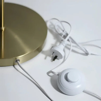 Murano 1 Light Floor Lamp Brass - LL-27-0206BS-Floor Lamps-Lexi Lighting