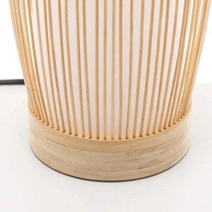 Natural Woven Bamboo Cylinder Table Lamp Light Shade Boho Tropical Coastal - Home & Garden > Lighting