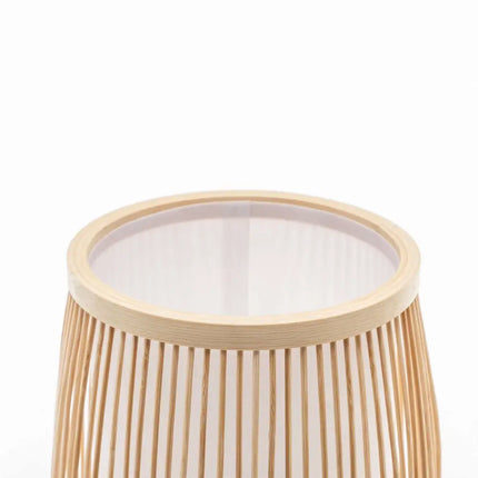 Natural Woven Bamboo Cylinder Table Lamp Light Shade Boho Tropical Coastal - Home & Garden > Lighting
