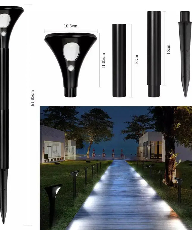 Nebula Solar PIR Spike Twin Pack Kit - 6000K