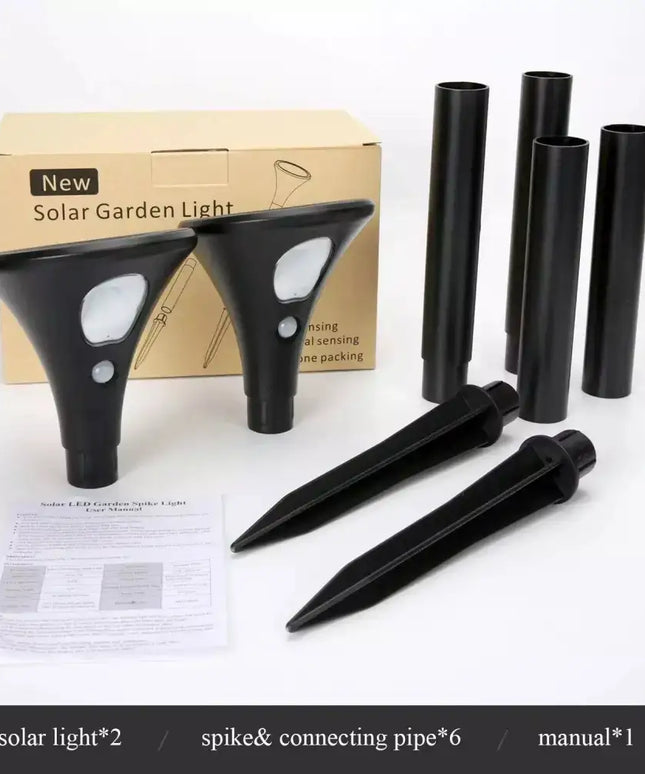 Nebula Solar PIR Spike Twin Pack Kit - 6000K