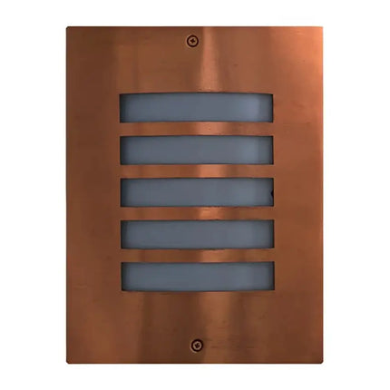 NED Exterior Surface Mounted Wall Light Grilled Copper IP54 - NED01-Exterior Wall Lights-CLA Lighting
