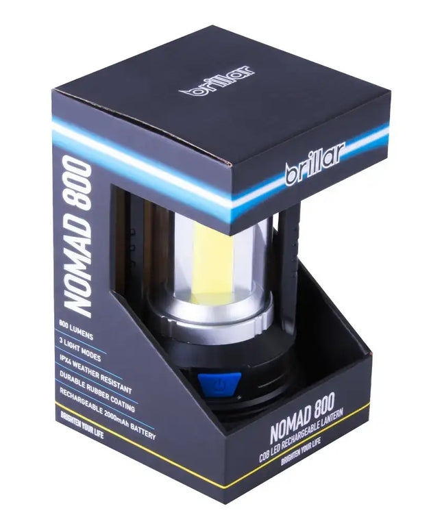 Nomad 800 COB LED Rechargeable Lantern-Camping Lights & Lanterns-Brillar