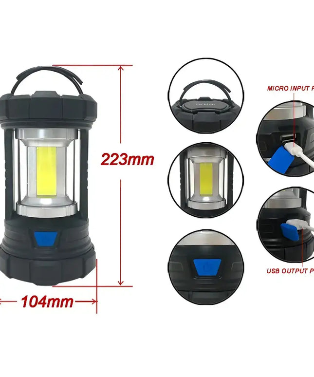 Nomad 800 COB LED Rechargeable Lantern-Camping Lights & Lanterns-Brillar