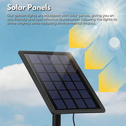 NOVEDEN Solar Garden Lights with 3 Set LED Spotlights (Warm White) - Home & Garden > Garden Lights > In-Ground Lights