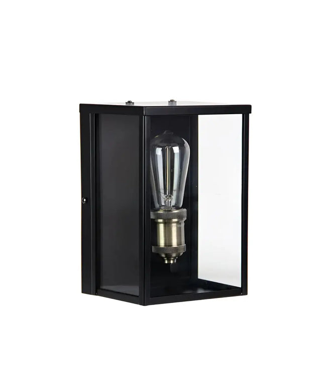Oakland 1 Light Outdoor Wall Light Black - SL64908BK-Exterior Wall Lights-Oriel Lighting