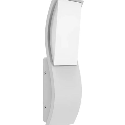 OLA Exterior LED Wavy Rectangular Wall Light White 7W 3000K IP65 - OLA02-Exterior Wall Lights-CLA Lighting