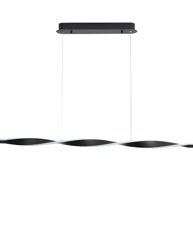 Aeon Black Tri-Colour Dimmable LED Linear Pendant