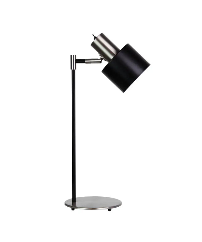 Oriel ARI desk lamp in brushed chrome on a modern office desk