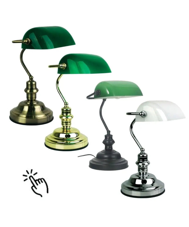 Oriel BANKERS - Touch Table Lamp-TABLE LAMPS-Oriel Lighting