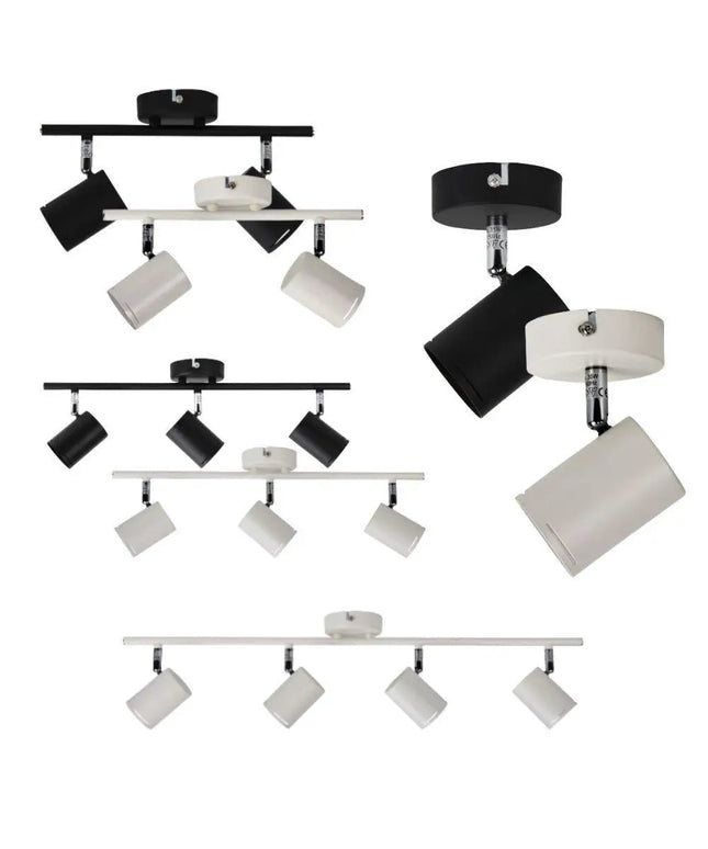 Oriel BARIL - 1/2/3/4 Light Bar Adjustable Spotlight-CEILING LIGHTS-Oriel Lighting