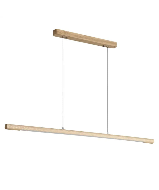 Caber Ash Timber Tri-Colour Dimmable LED Linear Pendant