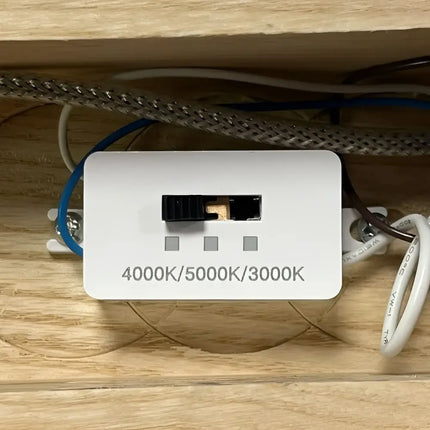 Caber Ash Timber Tri-Colour Dimmable LED Linear Pendant