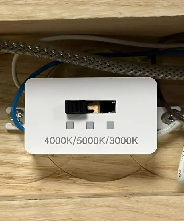 Caber Ash Timber Tri-Colour Dimmable LED Linear Pendant