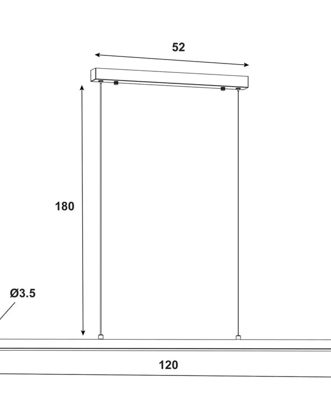 Caber Ash Timber Tri-Colour Dimmable LED Linear Pendant